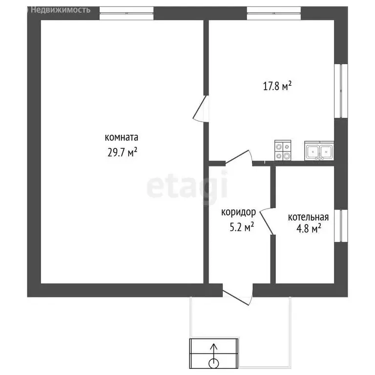 Дом в Тюмень, микрорайон Парфёново, улица Хусаинова (73.7 м) - Фото 1