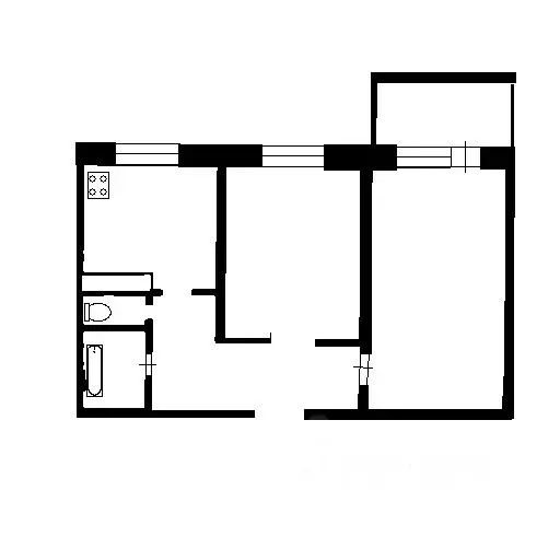 2-к кв. Крым, Керчь ул. Блюхера, 19 (54.0 м) - Фото 1