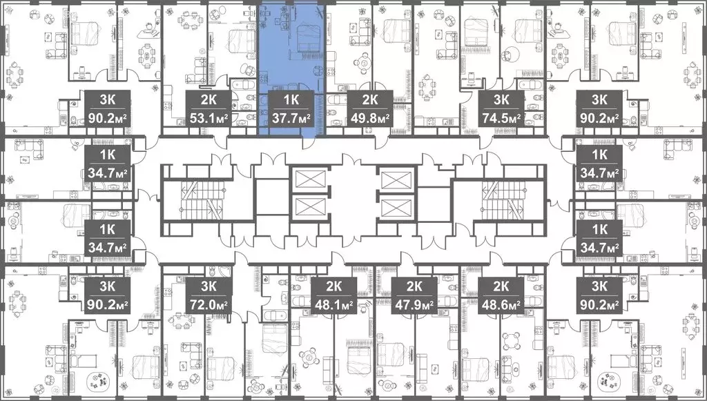 Квартира-студия: Москва, Аминьевское шоссе, 6 (37.7 м) - Фото 2