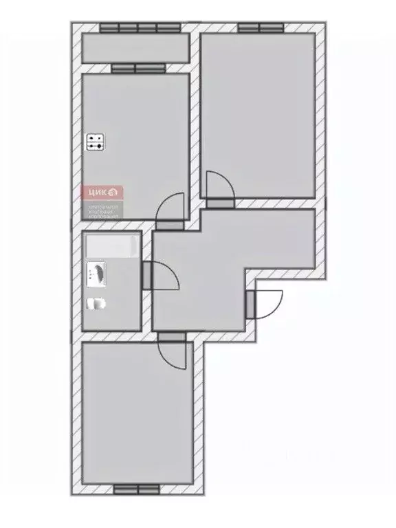 2-к кв. Рязанская область, Рязань Совхозная ул., 6 (66.8 м) - Фото 2