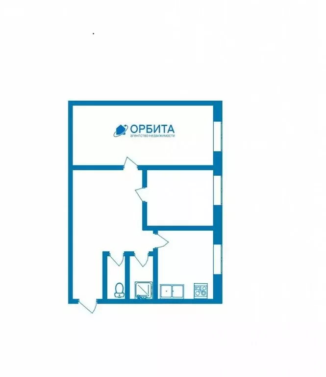 2-комнатная квартира: Тюмень, улица Карла Маркса, 127 (44.3 м) - Фото 1