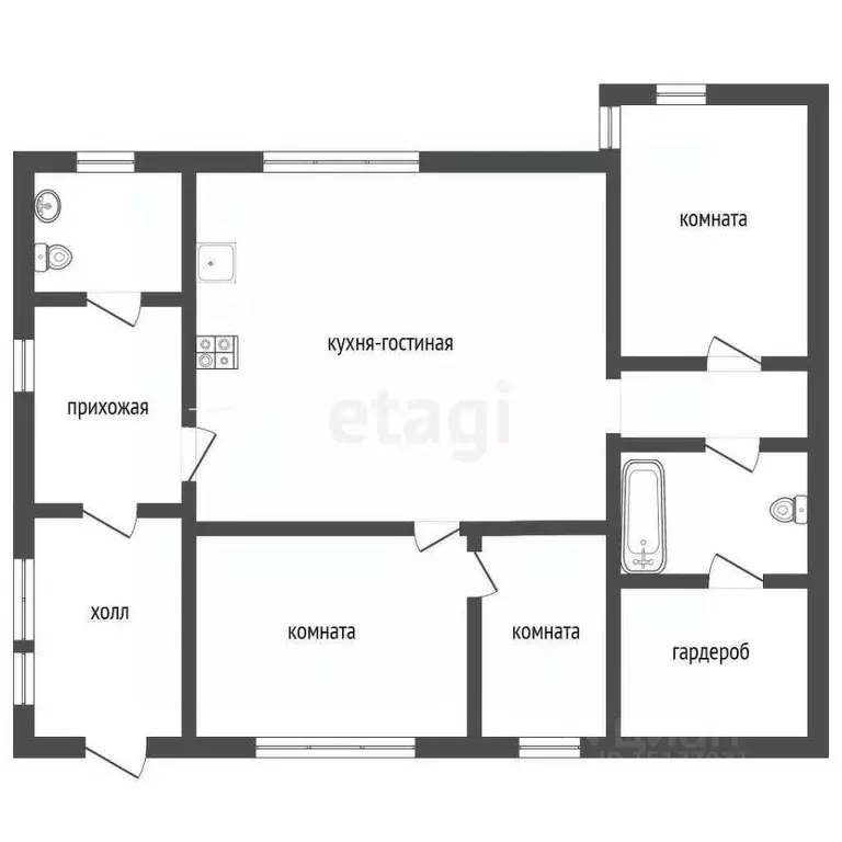 Дом в Ямало-Ненецкий АО, Новый Уренгой Лира ДНТ, ул. Моховая, 1 (100 ... - Фото 2