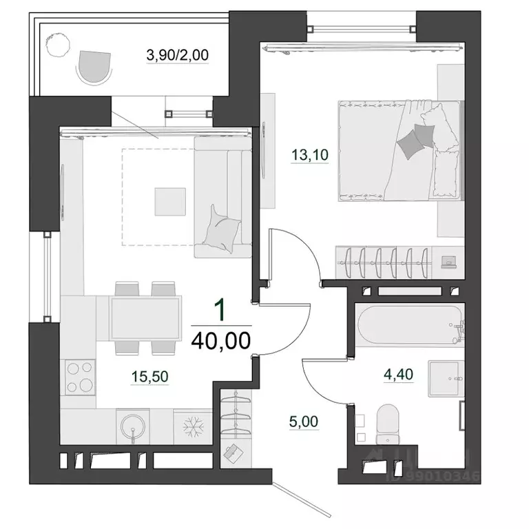 1-к кв. Красноярский край, Красноярск Нанжуль-Солнечный мкр, Фестиваль ... - Фото 1