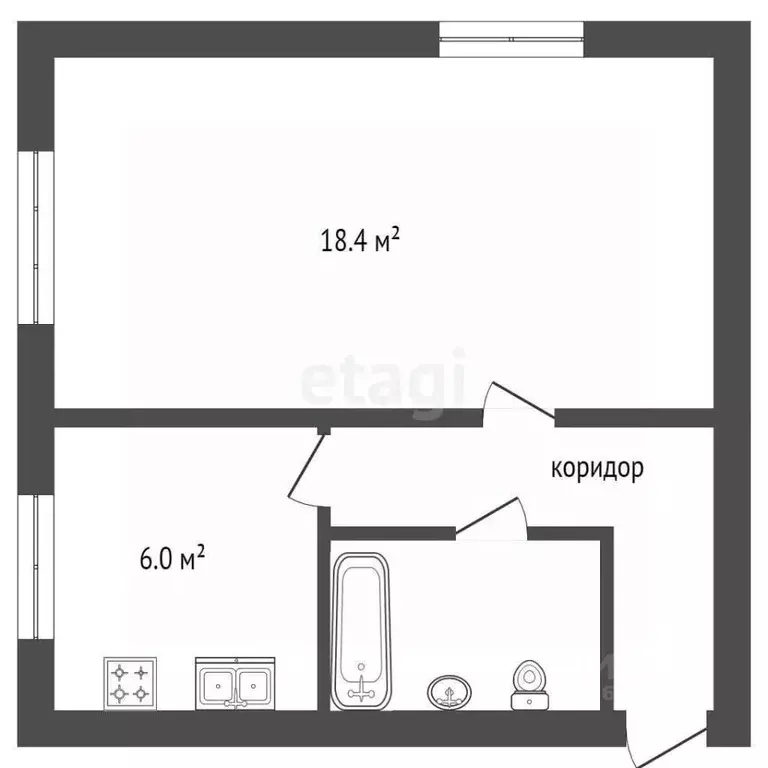 1-к кв. Костромская область, Кострома Советская ул., 13А (30.3 м) - Фото 2