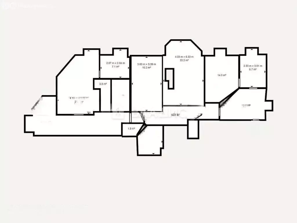 5-комнатная квартира: Москва, Новослободская улица, 14/19с1 (154 м) - Фото 1