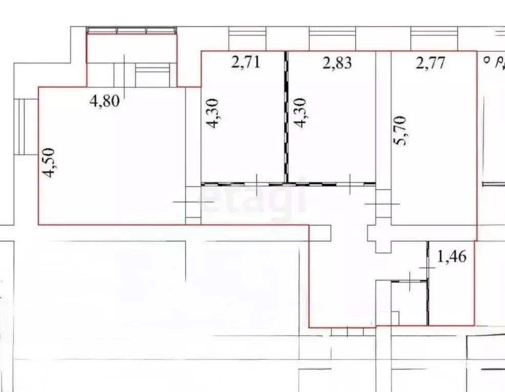 3-к кв. Томская область, Томск ул. Льва Толстого, 38/4 (82.0 м) - Фото 1