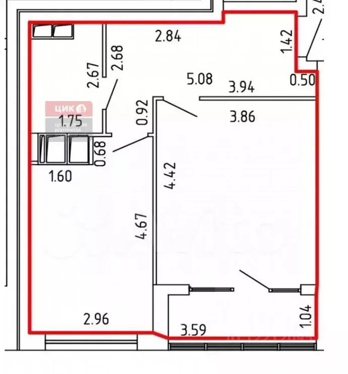 1-к кв. Рязанская область, Рязань ш. Солотчинское, 4к1 (43.9 м) - Фото 2