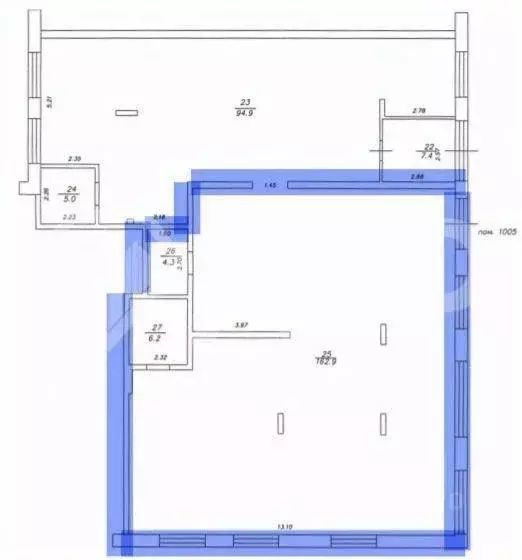 Помещение свободного назначения в Татарстан, Казань ул. Ярдем, 23 (173 ... - Фото 2