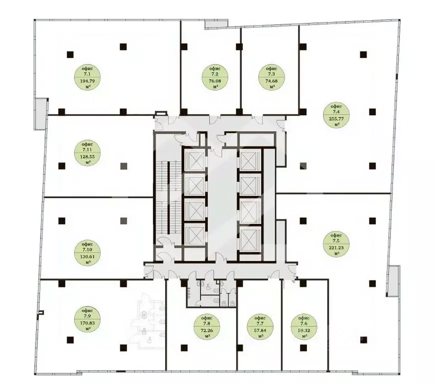Офис в Москва ул. Неверовского, 10С3 (58 м) - Фото 2