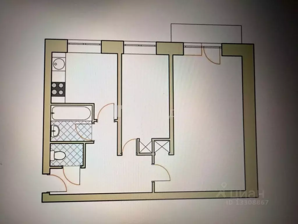 2-к кв. Кемеровская область, Новокузнецк Кузнецкстроевский просп., 28 ... - Фото 2
