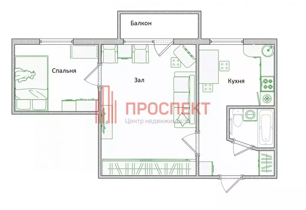 2-к кв. Пензенская область, Пенза ул. Минская, 5А (36.0 м) - Фото 1