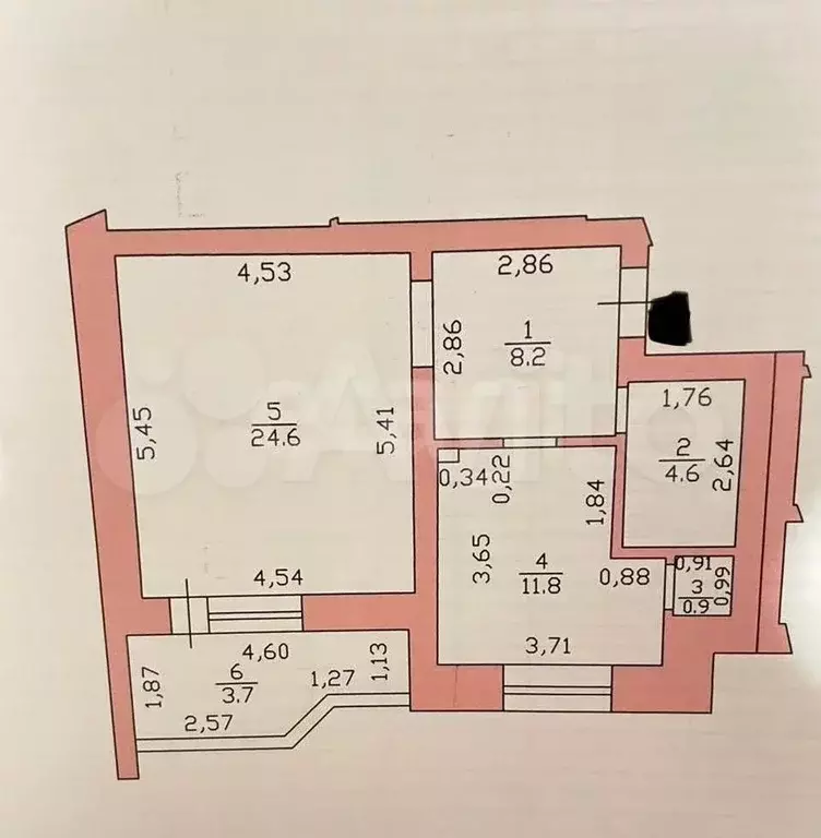 1-к. квартира, 50,1 м, 3/10 эт. - Фото 0