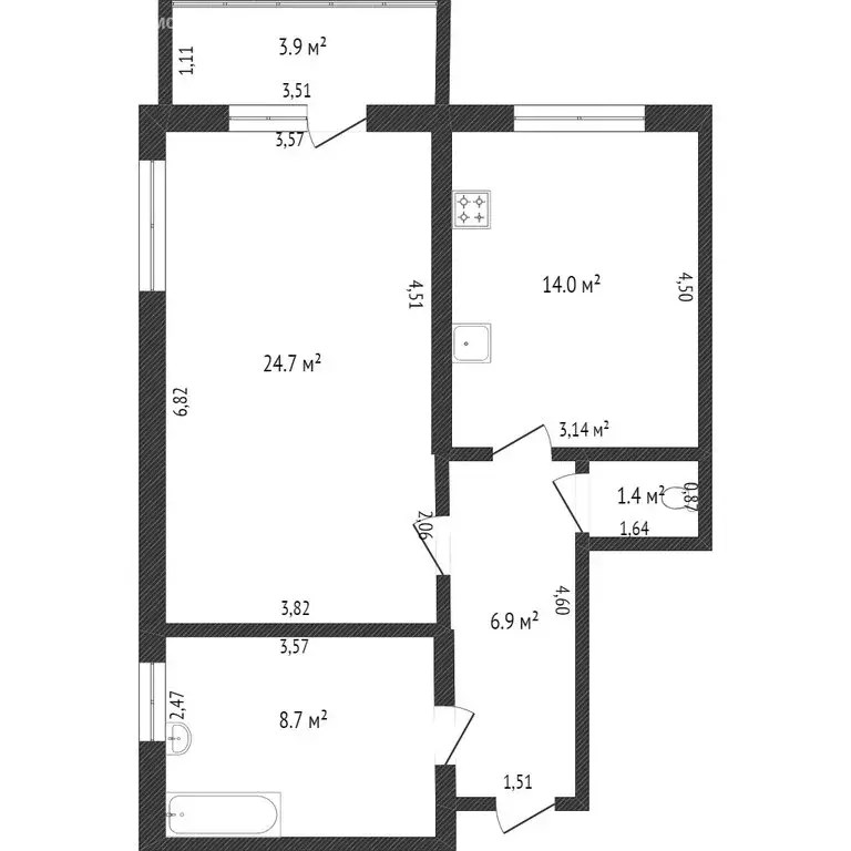 1-комнатная квартира: Саратов, улица Измайлова, 10 (49.1 м) - Фото 0