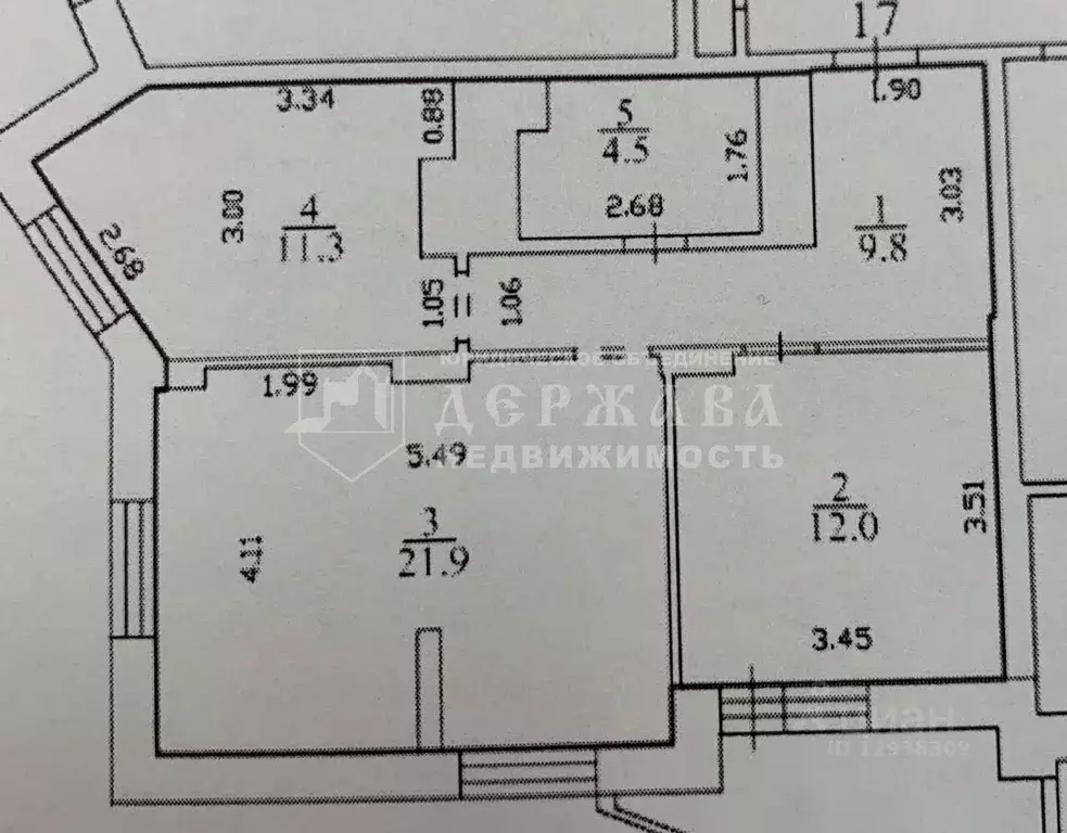 2-к кв. Кемеровская область, Кемерово просп. Притомский, 7/7 (59.5 м) - Фото 2