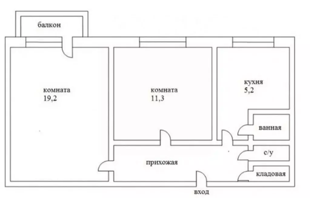2-к кв. Липецкая область, Липецк ул. Циолковского, 41 (50.4 м) - Фото 1
