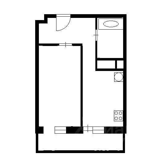 1-к кв. Челябинская область, Челябинск ул. Молодогвардейцев, 68В (29.1 ... - Фото 2
