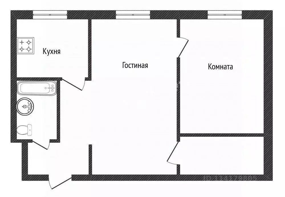 2-к кв. Челябинская область, Миасс ул. Менделеева, 11 (42.0 м) - Фото 1