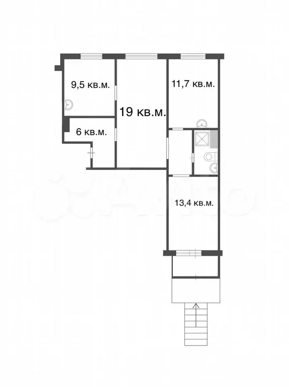 Офис, 68.5 м - Фото 0