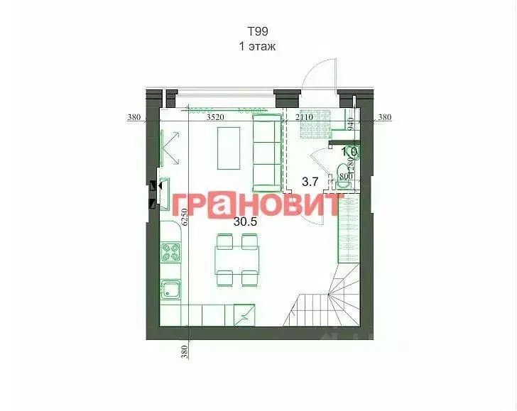 Таунхаус в Новосибирская область, Новосибирский район, Мичуринский ... - Фото 1