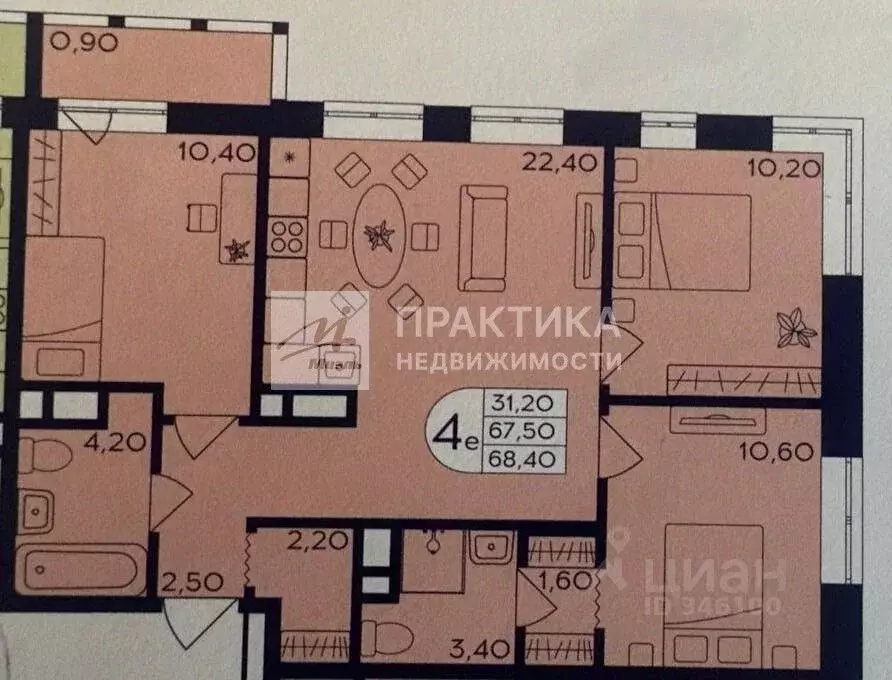3-к кв. Московская область, Балашиха Железнодорожный мкр, ул. ... - Фото 2