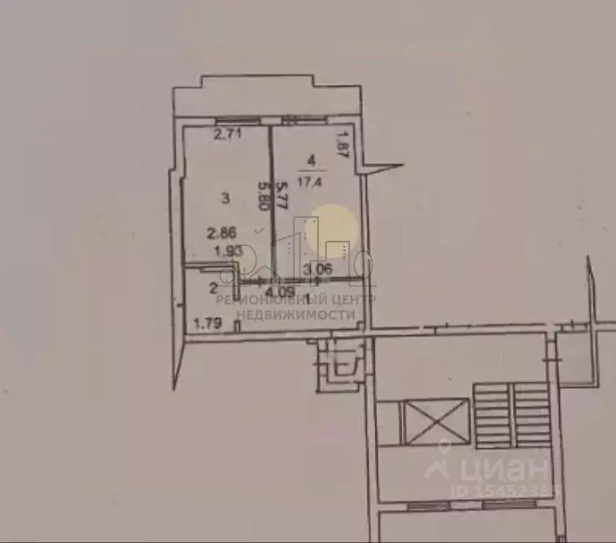 1-к кв. Иркутская область, Иркутск ул. Франк-Каменецкого, 28/3 (44.2 ... - Фото 2