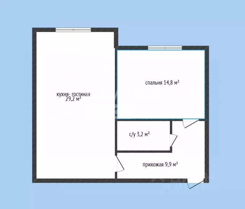 2-к кв. Дагестан, Махачкала городской округ, Семендер пгт ул. Барият ... - Фото 2