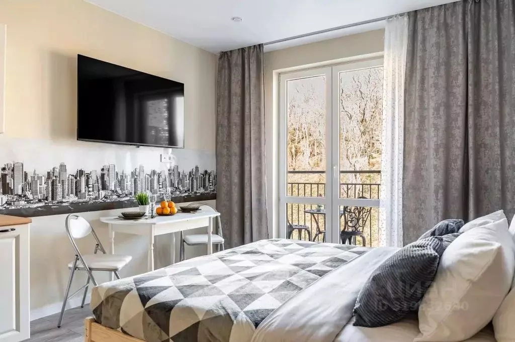 Студия Краснодарский край, Сочи ул. Искры, 88к3 (28.0 м) - Фото 0