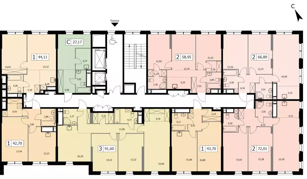 5-комнатная квартира: Москва, 3-я Гражданская улица, 35с2 (143 м) - Фото 2