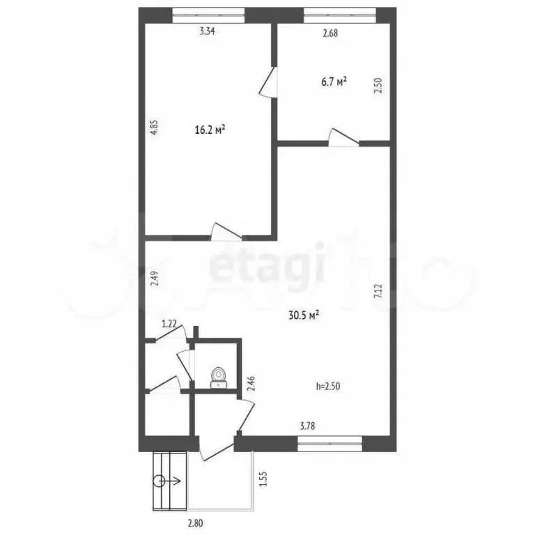 Продам помещение свободного назначения, 58.6 м - Фото 0