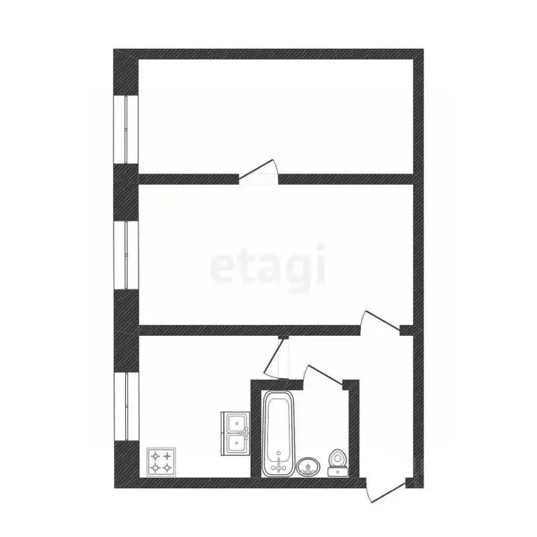 2-к кв. Амурская область, Благовещенск Зейская ул., 111 (44.0 м) - Фото 1