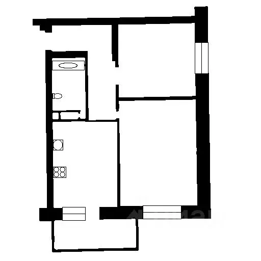 2-к кв. Татарстан, Казань ул. Сибгата Хакима, 52 (60.0 м) - Фото 2