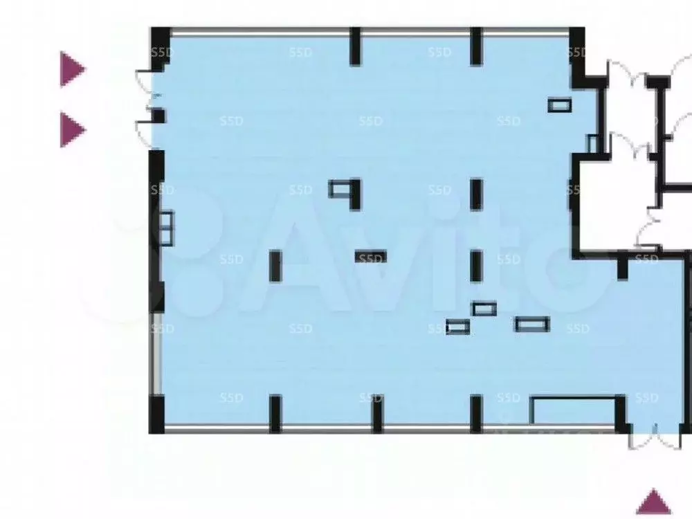 Помещение свободного назначения в Москва № 61 кв-л, 14 (198 м) - Фото 2