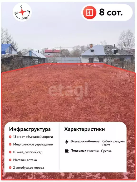 Участок в Хабаровский край, Хабаровский район, с. Ракитное ... - Фото 0