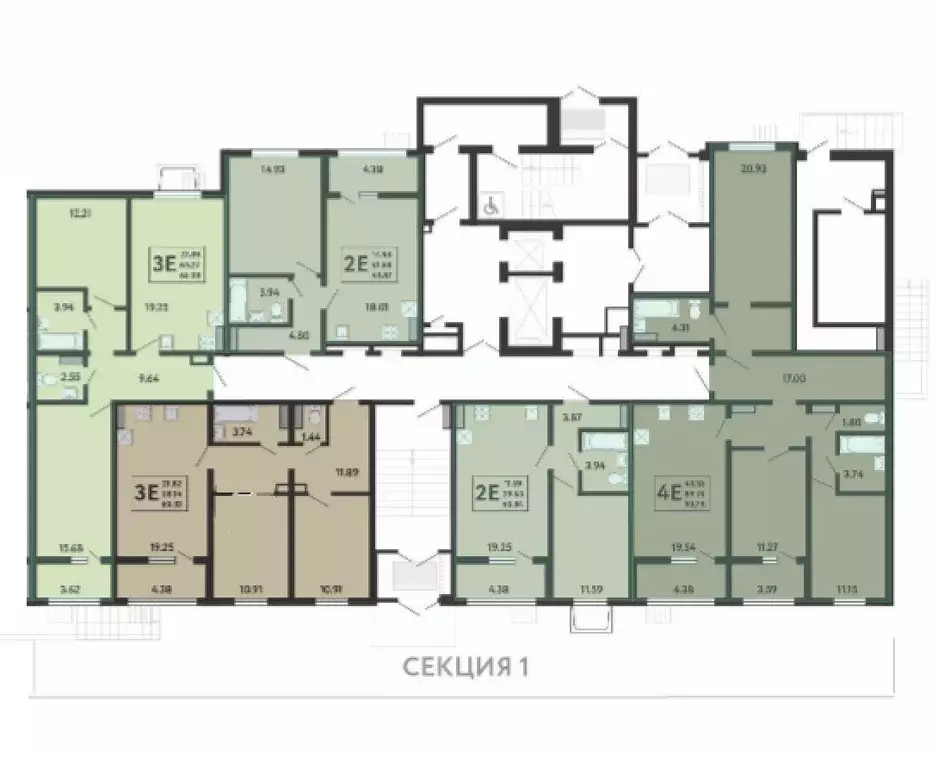 1-к кв. Воронежская область, с. Новая Усмань, Ольха мкр  (43.87 м) - Фото 2