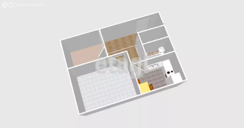 2-комнатная квартира: Сокол, улица Чкалова, 17 (42.9 м) - Фото 1