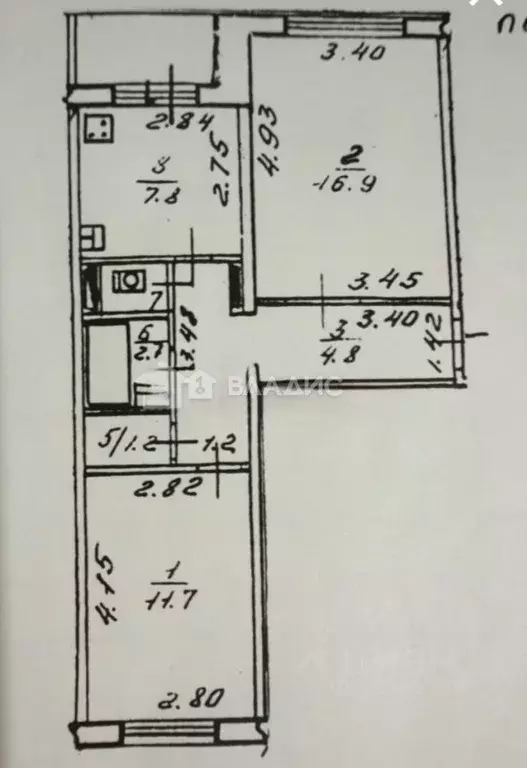 2-к кв. Краснодарский край, Новороссийск ул. Куникова, 42 (50.1 м) - Фото 1