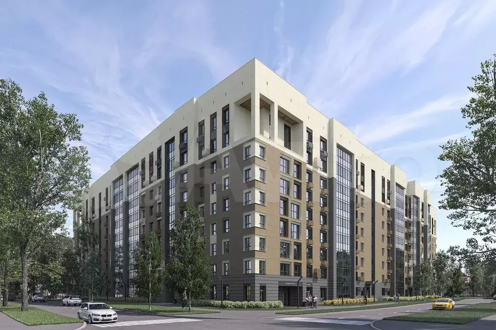 1-к. квартира, 54,2 м, 7/9 эт. - Фото 1
