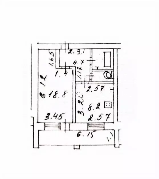 1-к кв. Калужская область, Калуга ул. Суворова, 21А (36.0 м) - Фото 2