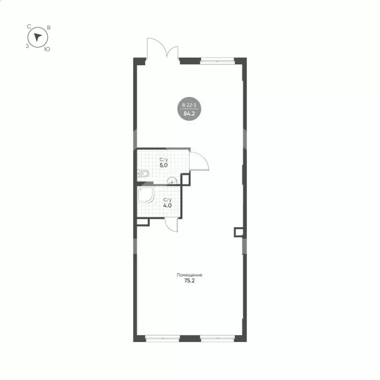 Торговая площадь в Москва 3-я оч., Шагал жилой комплекс, к3.7 (91 м) - Фото 2