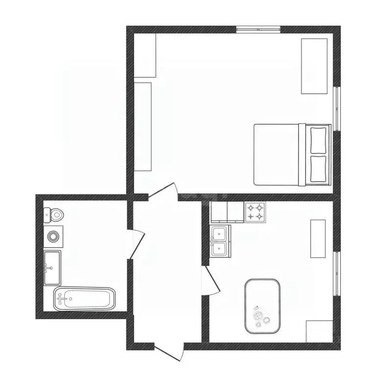 1-к кв. Костромская область, Кострома ул. Свердлова, 64 (46.6 м) - Фото 1