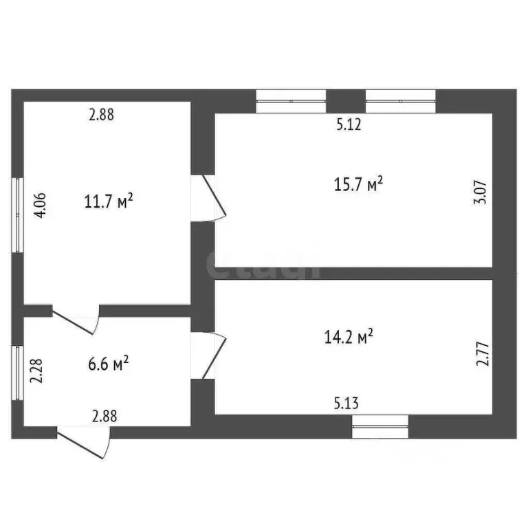 Дом в Крым, Раздольненский район, Новоселовское пгт ул. Маевская, 32 ... - Фото 2