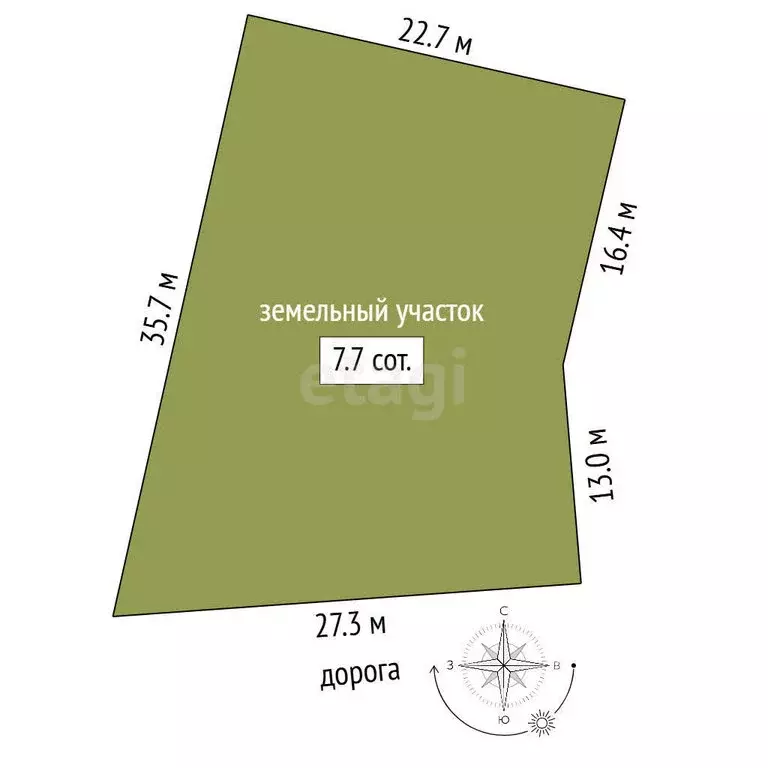 Участок в Заводоуковск, улица Хлеборобов (7.8 м) - Фото 1