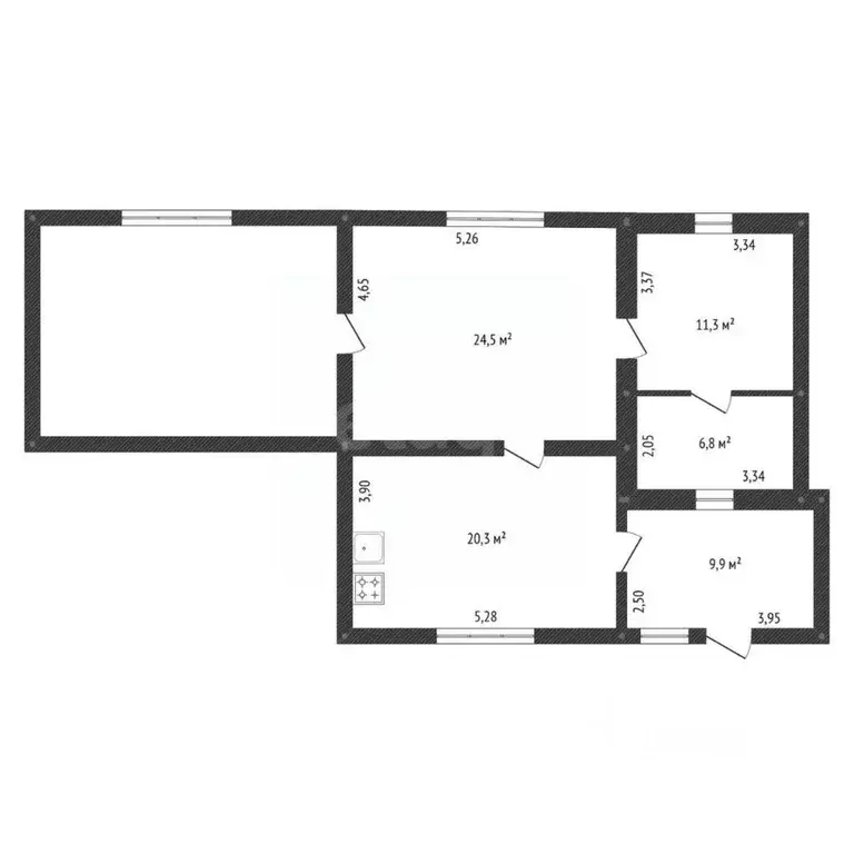 Дом в Башкортостан, Уфа Грозненская ул., 24 (95 м) - Фото 2