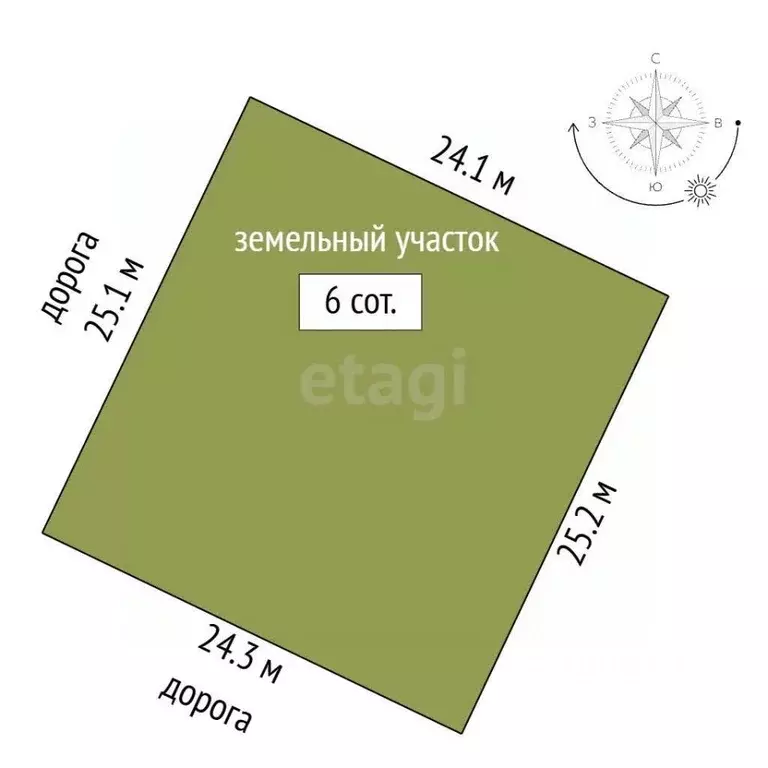 Участок в Крым, Бахчисарай 9-й мкр,  (6.0 сот.) - Фото 2