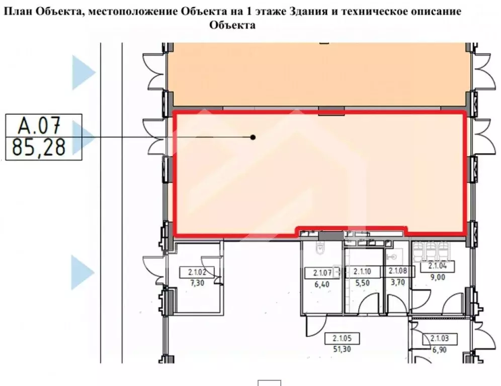 Торговая площадь в Москва Веер жилой комплекс (85 м) - Фото 2
