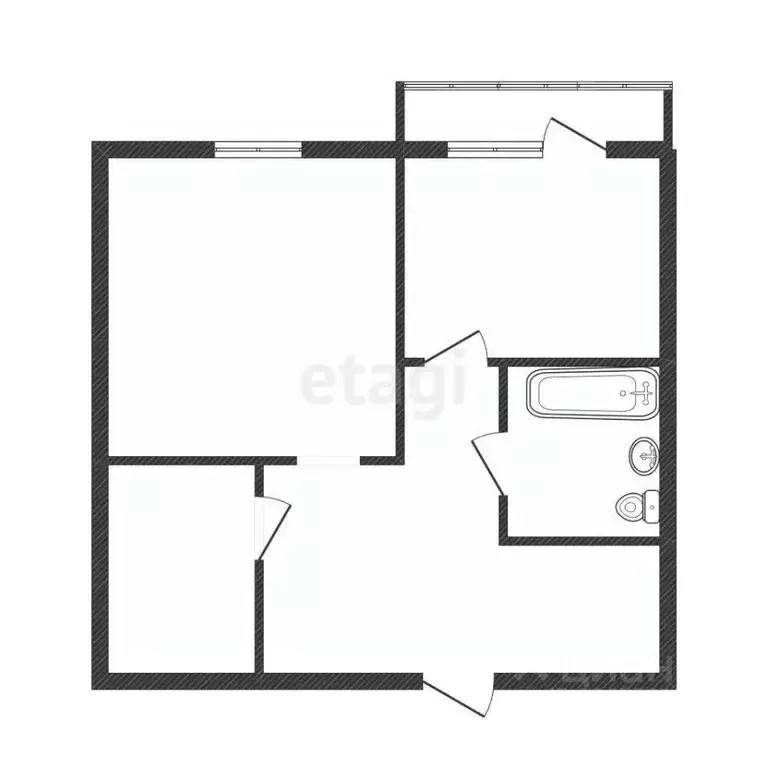 1-к кв. Костромская область, Кострома Садовая ул., 21к2 (49.0 м) - Фото 2