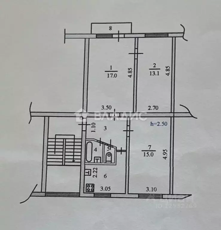 3-к кв. Пензенская область, Пенза ул. Суворова, 192 (58.9 м) - Фото 1