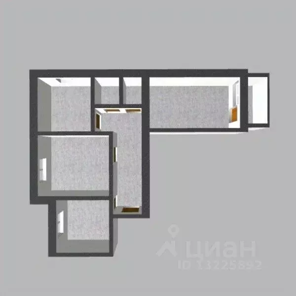 3-к кв. Вологодская область, Вологда Костромская ул., 4 (60.9 м) - Фото 2