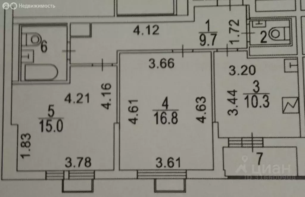 2-комнатная квартира: Москва, улица Академика Скрябина, 3/1к1 (58 м) - Фото 0