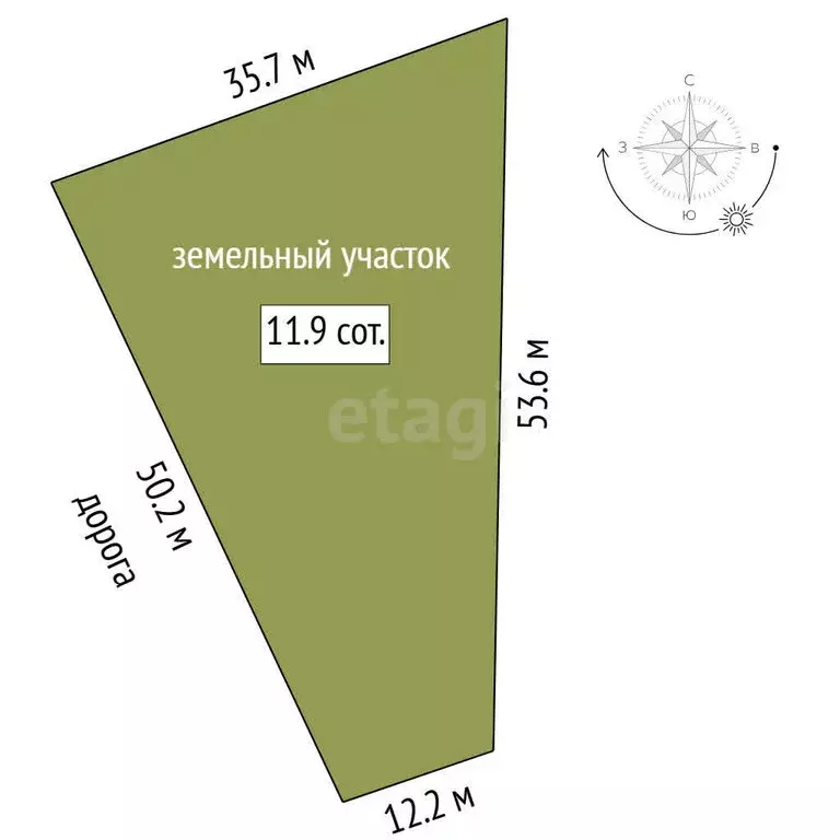 Участок в Тюменская область, Нижнетавдинский муниципальный округ, ... - Фото 1